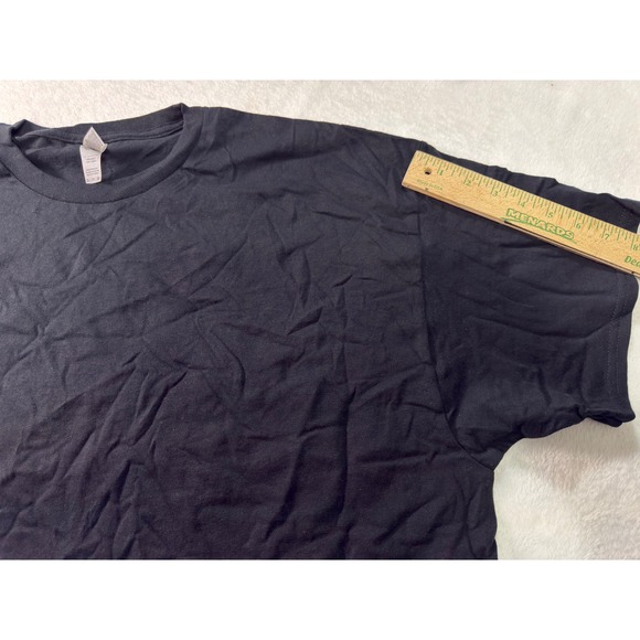 Gildan Heavy Cotton Mens Black T-Shirt 3 Pack Short Sleeve Crew Neck XL 5000 - Picture 5 of 12